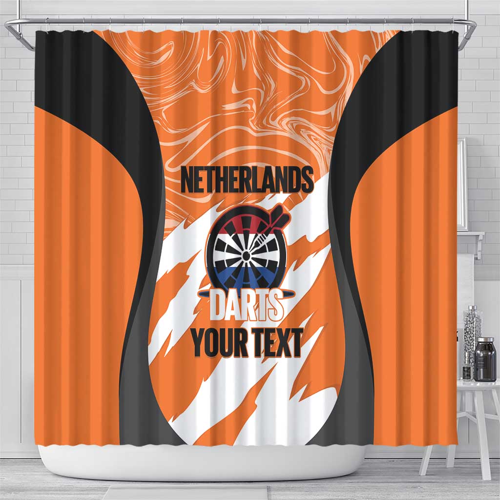 Custom Netherlands Darts Shower Curtain Come On Holland