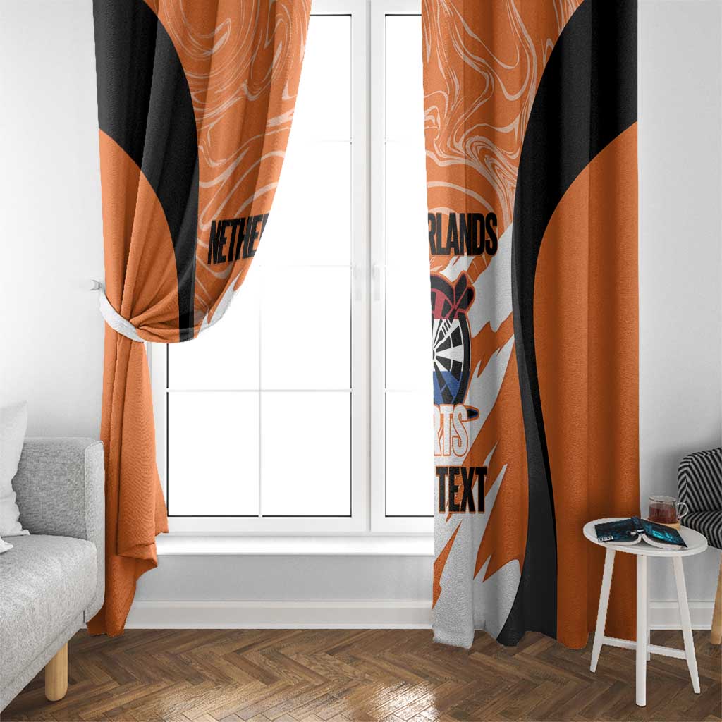 Custom Netherlands Darts Window Curtain Come On Holland