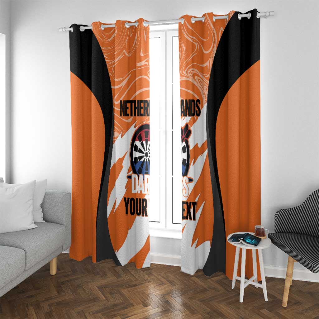 Custom Netherlands Darts Window Curtain Come On Holland