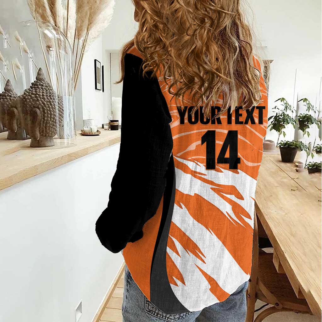 Custom Netherlands Darts Women Casual Shirt Come On Holland