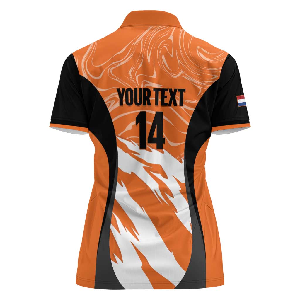 Custom Netherlands Darts Women Polo Shirt Come On Holland