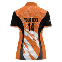 Custom Netherlands Darts Women Polo Shirt Come On Holland