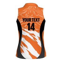 Custom Netherlands Darts Women Sleeveless Polo Shirt Come On Holland