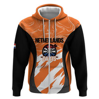 Custom Netherlands Darts Zip Hoodie Come On Holland