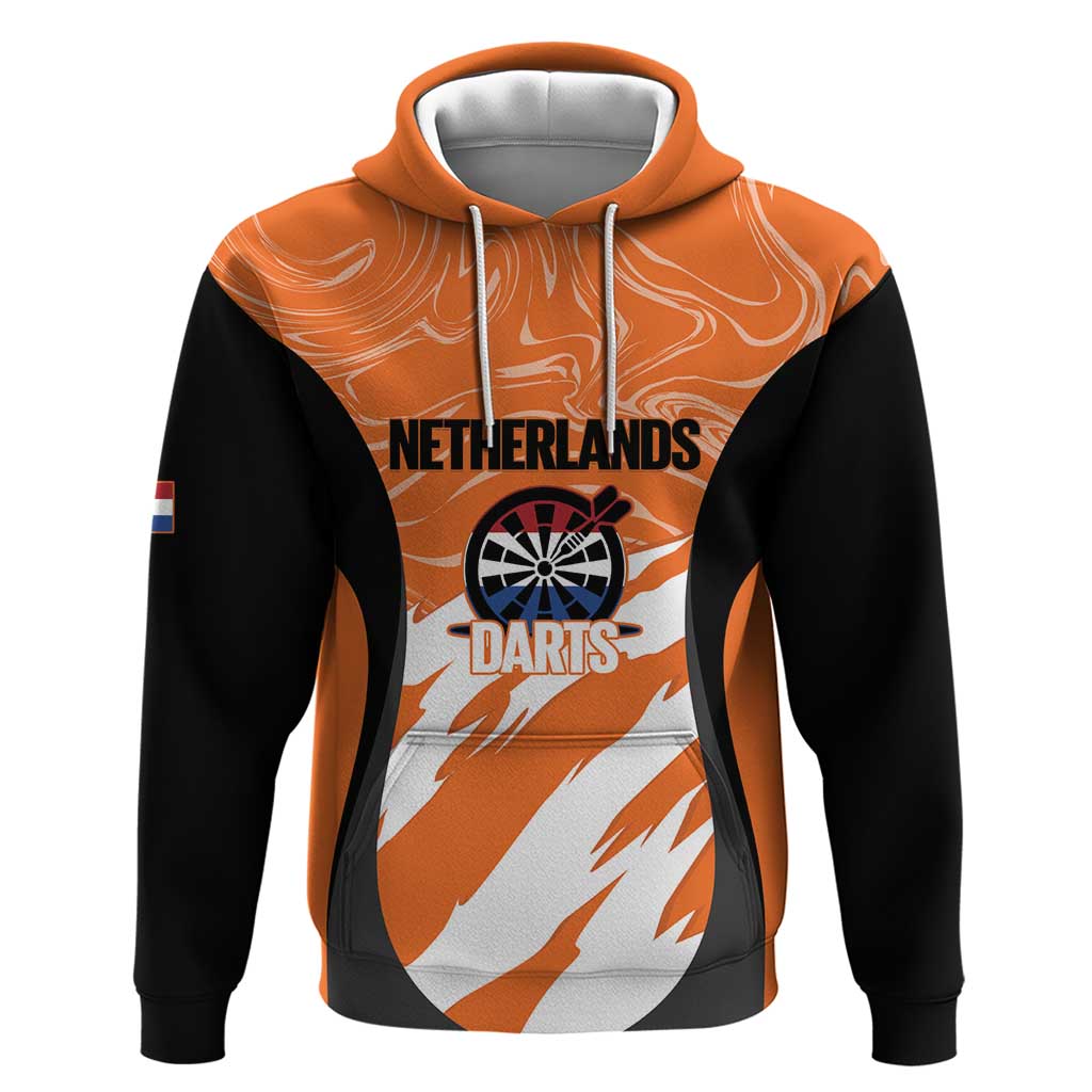 Custom Netherlands Darts Zip Hoodie Come On Holland