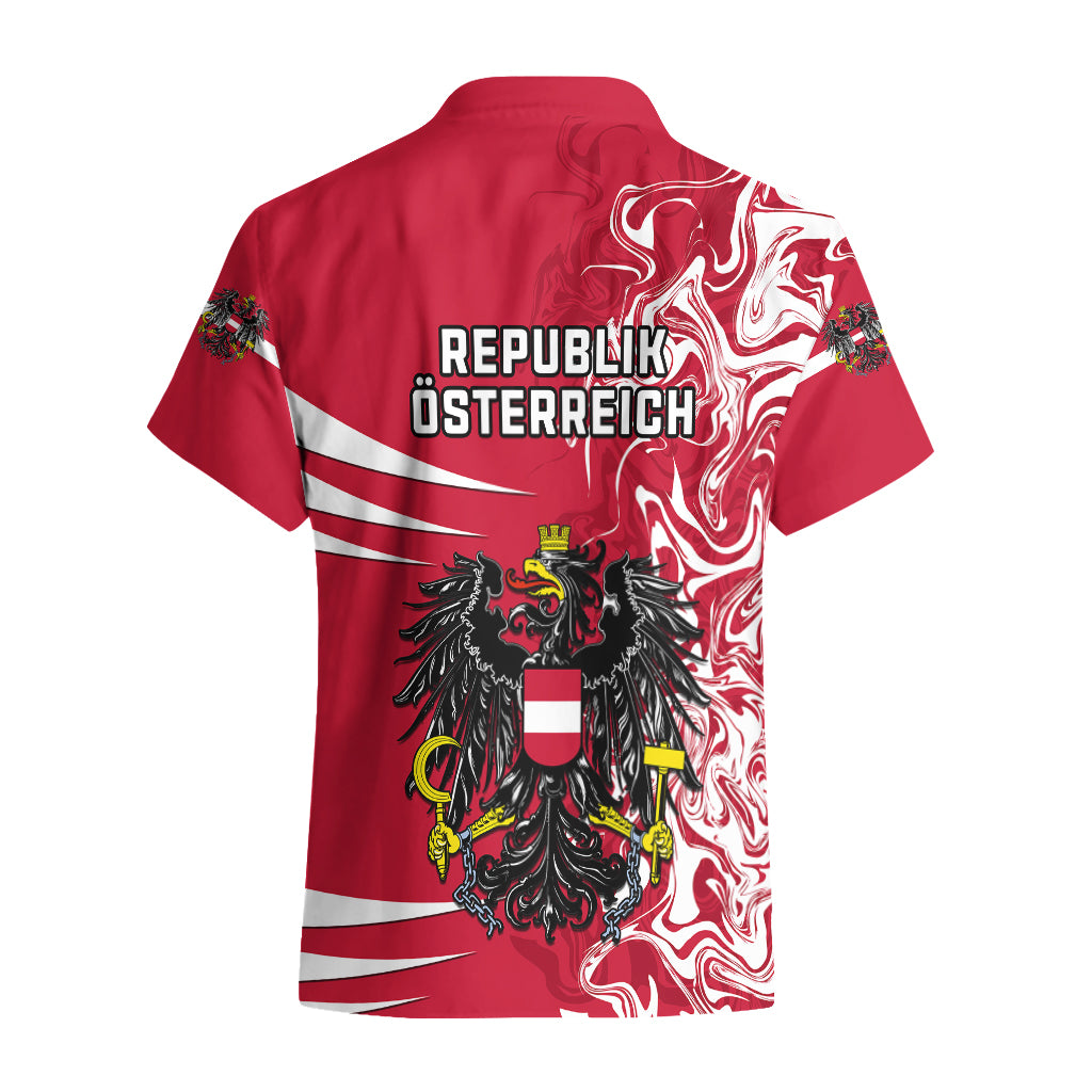 Austria Hawaiian Shirt Austrian Coat Of Arms Simple Style - Wonder Print Shop