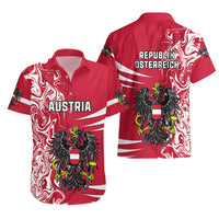 Austria Hawaiian Shirt Austrian Coat Of Arms Simple Style - Wonder Print Shop