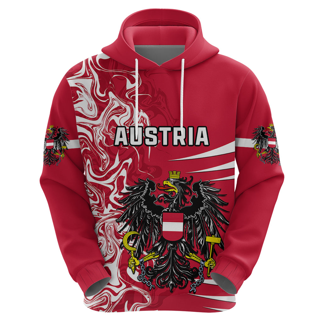 Austria Hoodie Austrian Coat Of Arms Simple Style - Wonder Print Shop