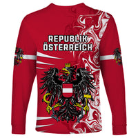 Austria Long Sleeve Shirt Austrian Coat Of Arms Simple Style - Wonder Print Shop