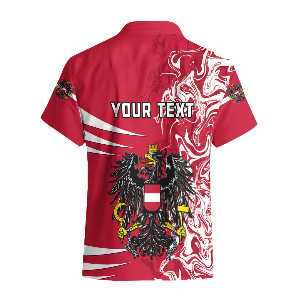 Personalised Austria Hawaiian Shirt Austrian Coat Of Arms Simple Style - Wonder Print Shop