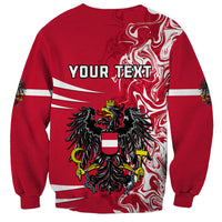 Personalised Austria Sweatshirt Austrian Coat Of Arms Simple Style - Wonder Print Shop
