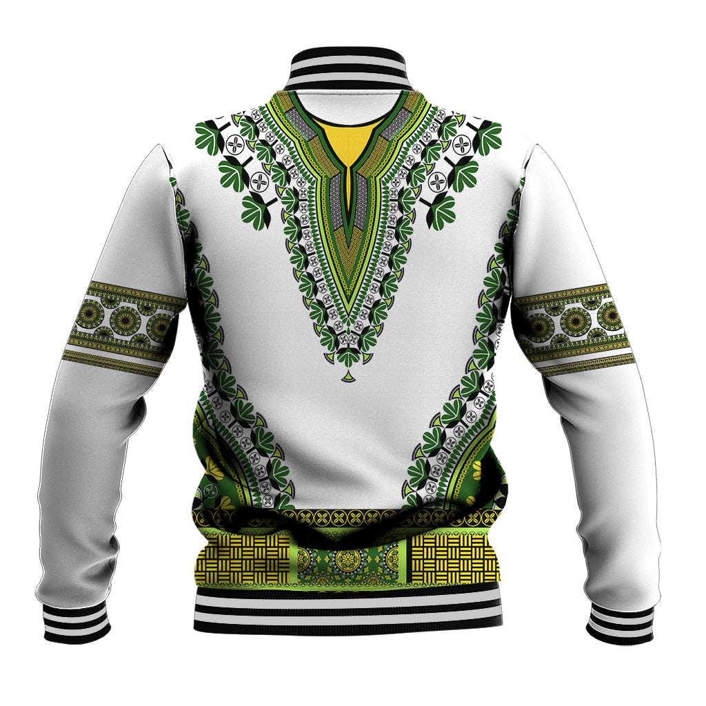 Africa Baseball Jacket African Dashiki Royal Green Version - Wonder Print Shop