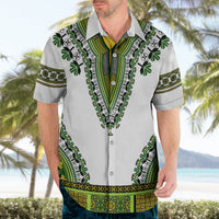 Africa Hawaiian Shirt African Dashiki Royal Green Version - Wonder Print Shop