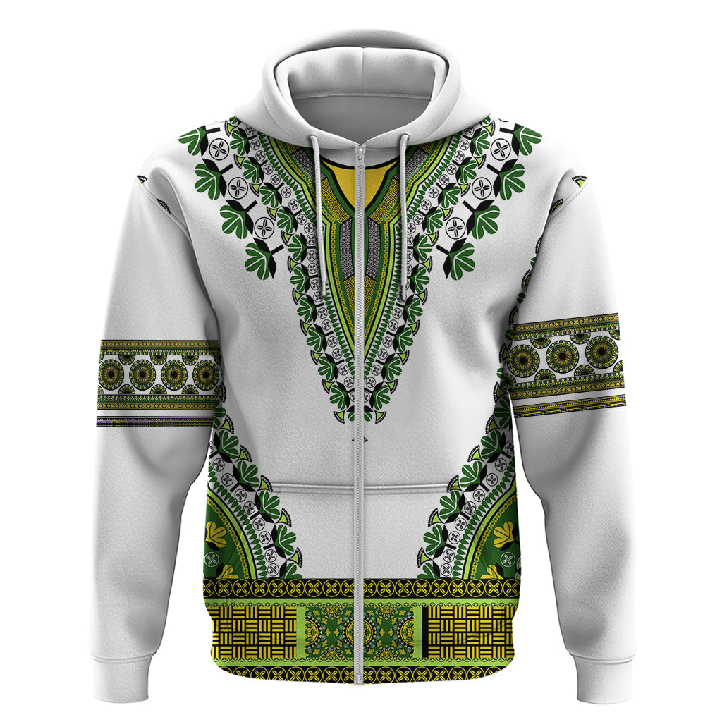 Africa Hoodie African Dashiki Royal Green Version - Wonder Print Shop