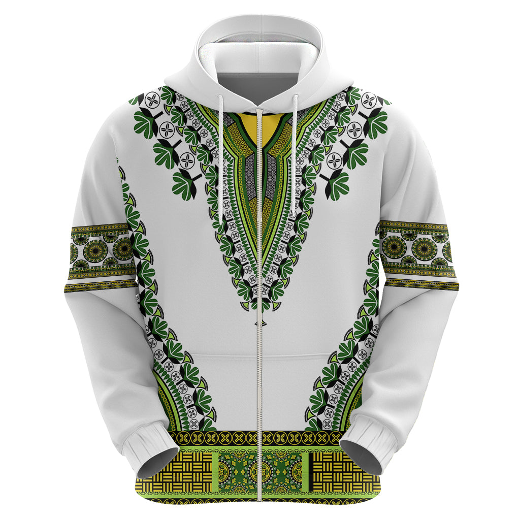 Africa Hoodie African Dashiki Royal Green Version - Wonder Print Shop