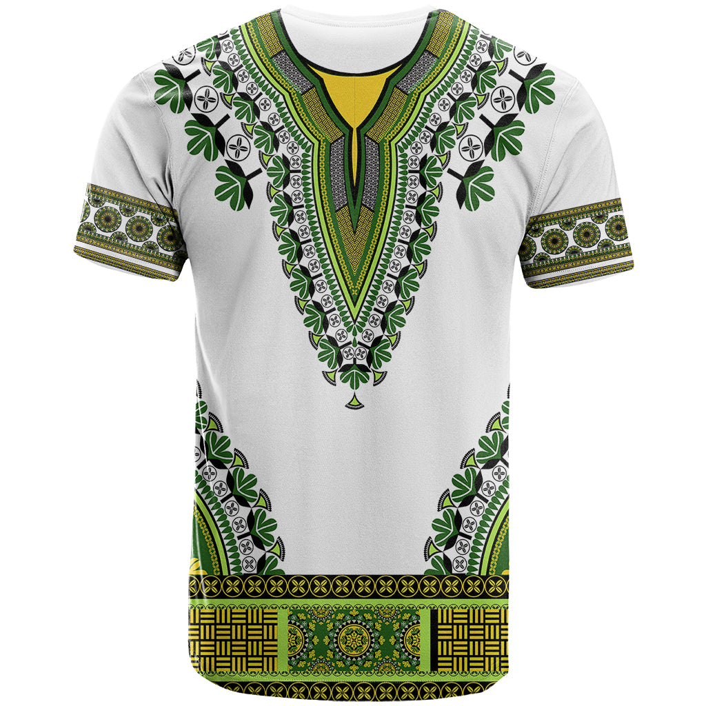 Africa T Shirt African Dashiki Royal Green Version - Wonder Print Shop