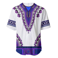 Africa Baseball Jersey African Dashiki Royal Purple Version - Wonder Print Shop