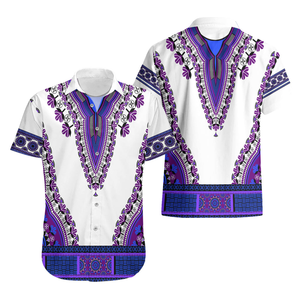 Africa Hawaiian Shirt African Dashiki Royal Purple Version - Wonder Print Shop