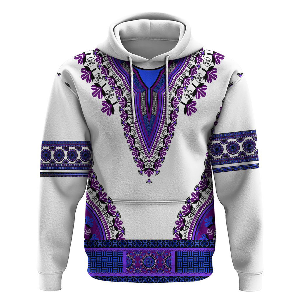 Africa Hoodie African Dashiki Royal Purple Version - Wonder Print Shop