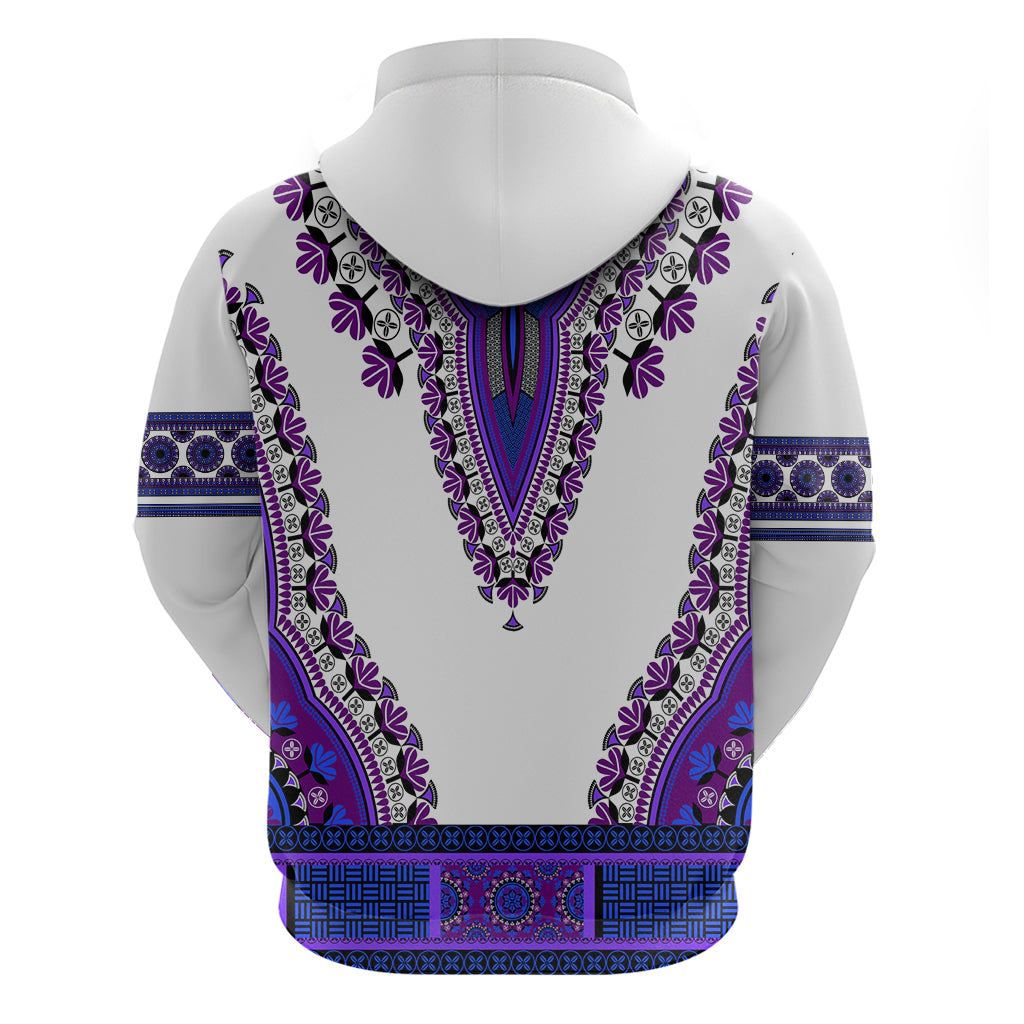 Africa Hoodie African Dashiki Royal Purple Version - Wonder Print Shop