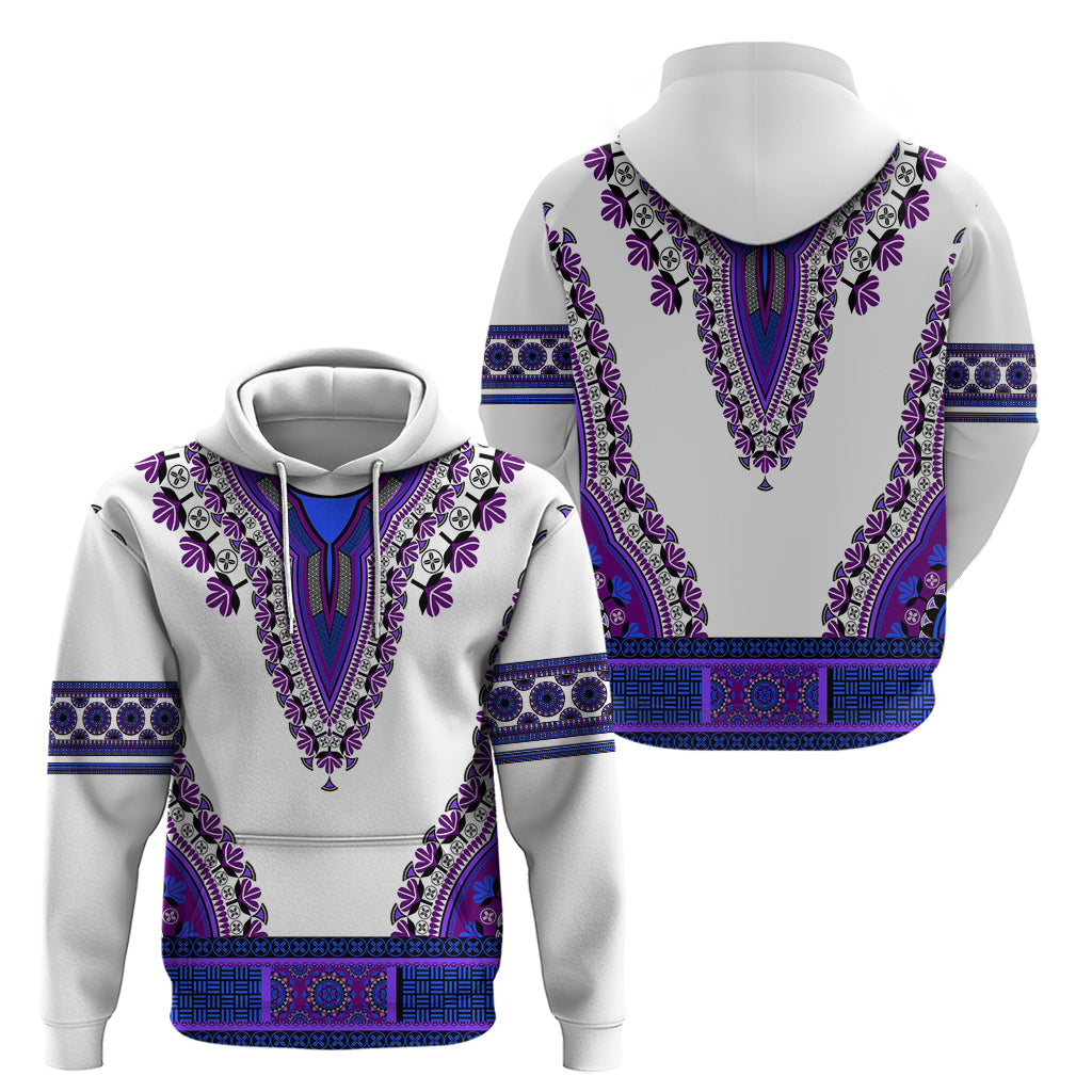 Africa Hoodie African Dashiki Royal Purple Version - Wonder Print Shop