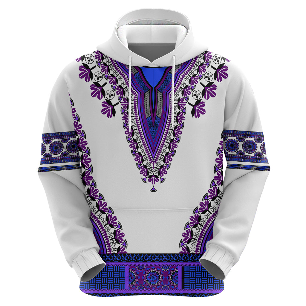 Africa Hoodie African Dashiki Royal Purple Version - Wonder Print Shop