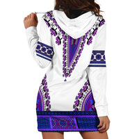 Africa Hoodie Dress African Dashiki Royal Purple Version - Wonder Print Shop