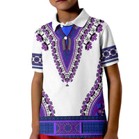 Africa Kid Polo Shirt African Dashiki Royal Purple Version - Wonder Print Shop