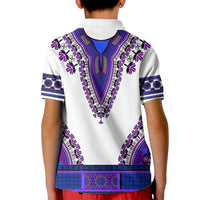 Africa Kid Polo Shirt African Dashiki Royal Purple Version - Wonder Print Shop