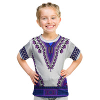 Africa Kid T Shirt African Dashiki Royal Purple Version - Wonder Print Shop