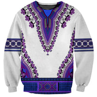 Africa Sweatshirt African Dashiki Royal Purple Version - Wonder Print Shop
