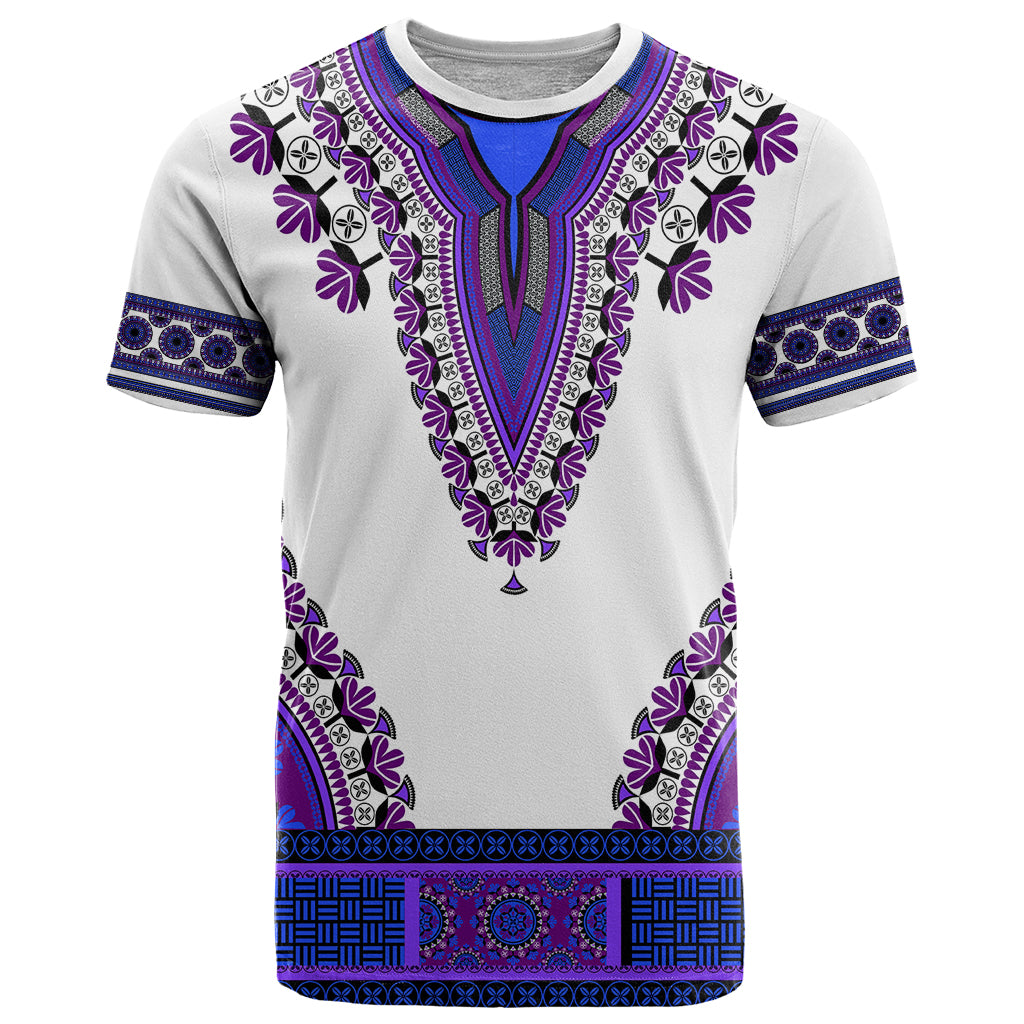 Africa T Shirt African Dashiki Royal Purple Version - Wonder Print Shop