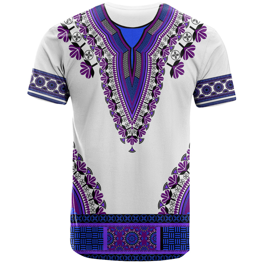 Africa T Shirt African Dashiki Royal Purple Version - Wonder Print Shop