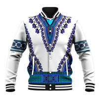 Africa Baseball Jacket African Dashiki Royal Blue Version - Wonder Print Shop
