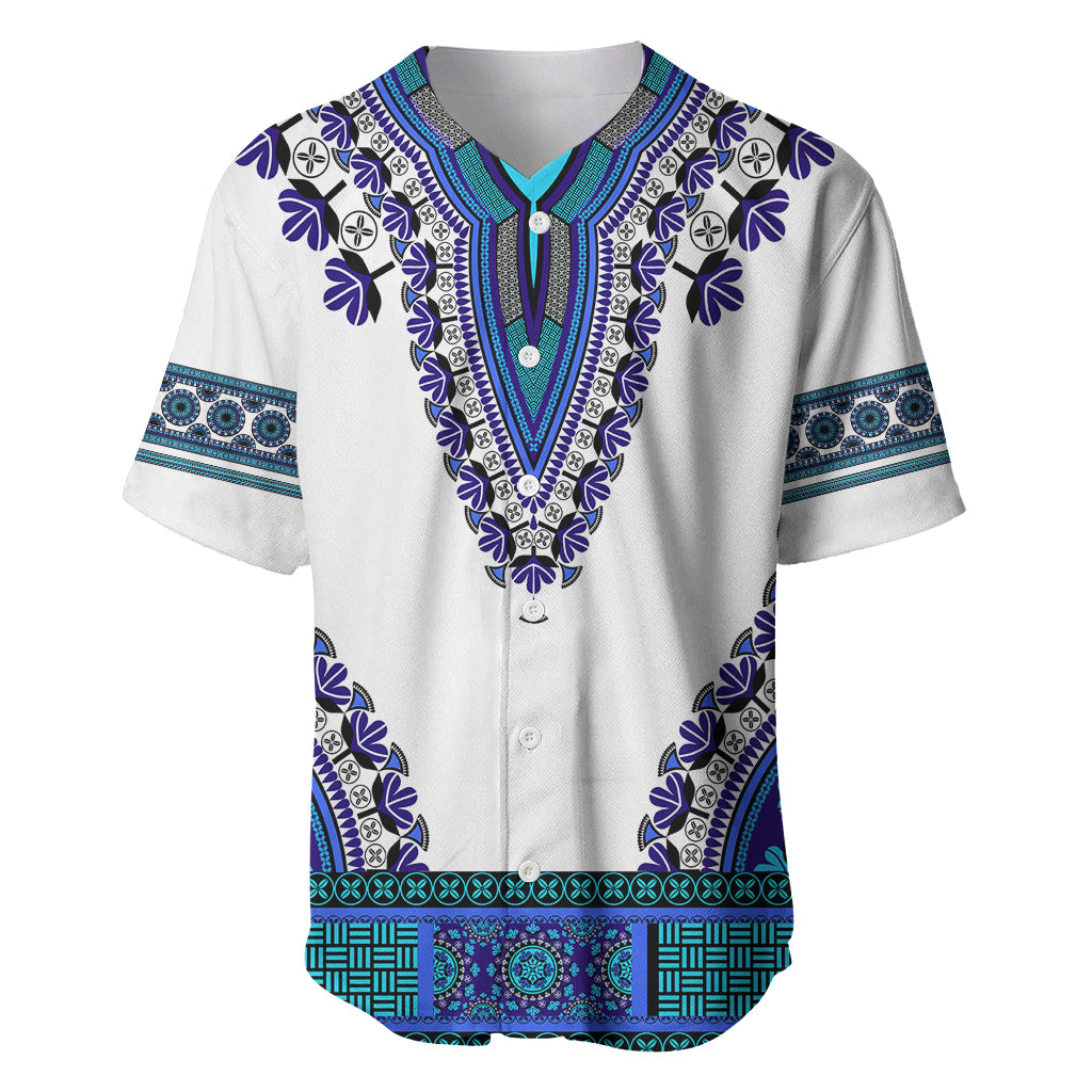 Africa Baseball Jersey African Dashiki Royal Blue Version - Wonder Print Shop