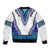 Africa Bomber Jacket African Dashiki Royal Blue Version - Wonder Print Shop
