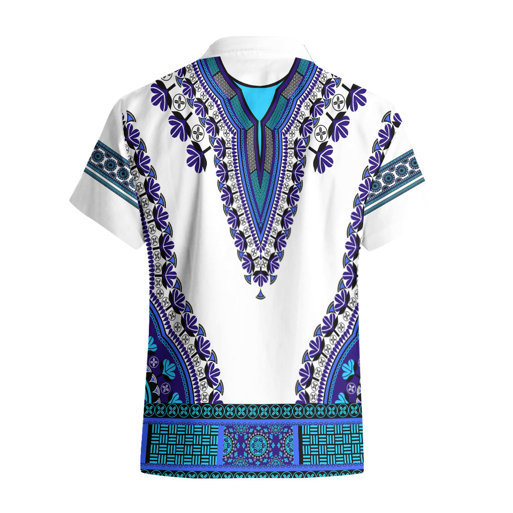 Africa Hawaiian Shirt African Dashiki Royal Blue Version - Wonder Print Shop
