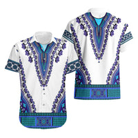 Africa Hawaiian Shirt African Dashiki Royal Blue Version - Wonder Print Shop