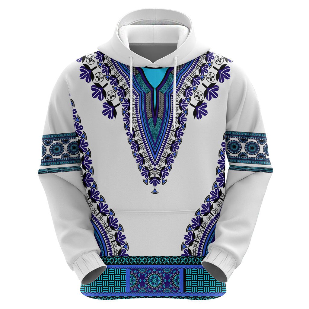 Africa Hoodie African Dashiki Royal Blue Version - Wonder Print Shop