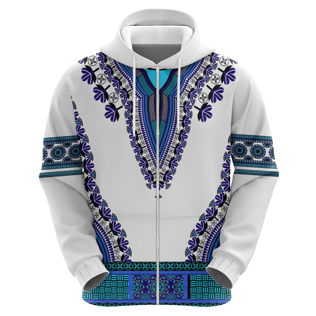 Africa Hoodie African Dashiki Royal Blue Version - Wonder Print Shop