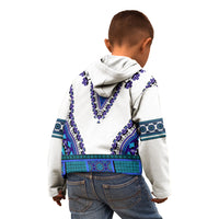 Africa Kid Hoodie African Dashiki Royal Blue Version - Wonder Print Shop