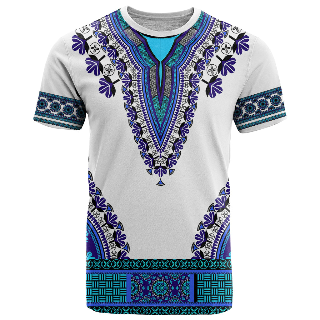Africa T Shirt African Dashiki Royal Blue Version - Wonder Print Shop