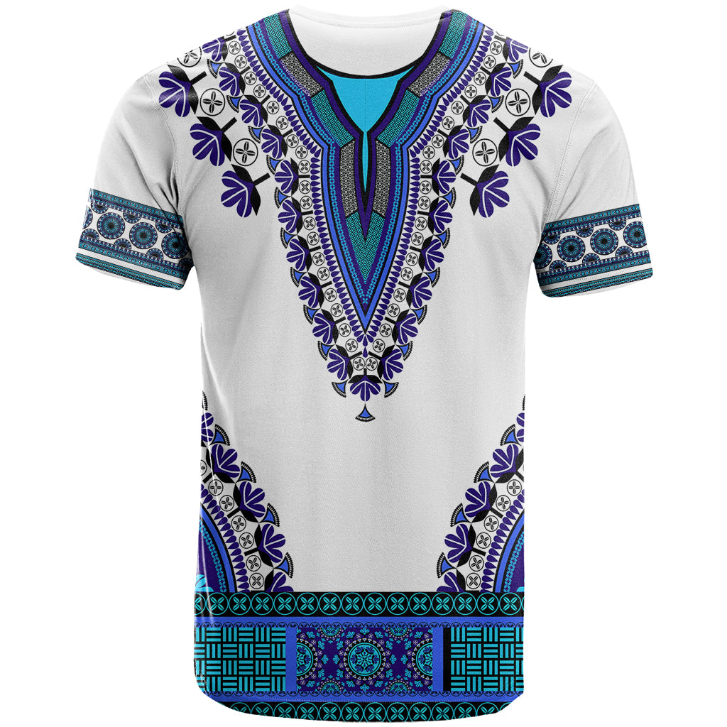 Africa T Shirt African Dashiki Royal Blue Version - Wonder Print Shop