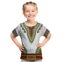 Africa Kid T Shirt African Dashiki Royal Gold Version - Wonder Print Shop