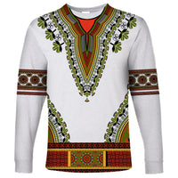 Africa Long Sleeve Shirt African Dashiki Royal Gold Version - Wonder Print Shop