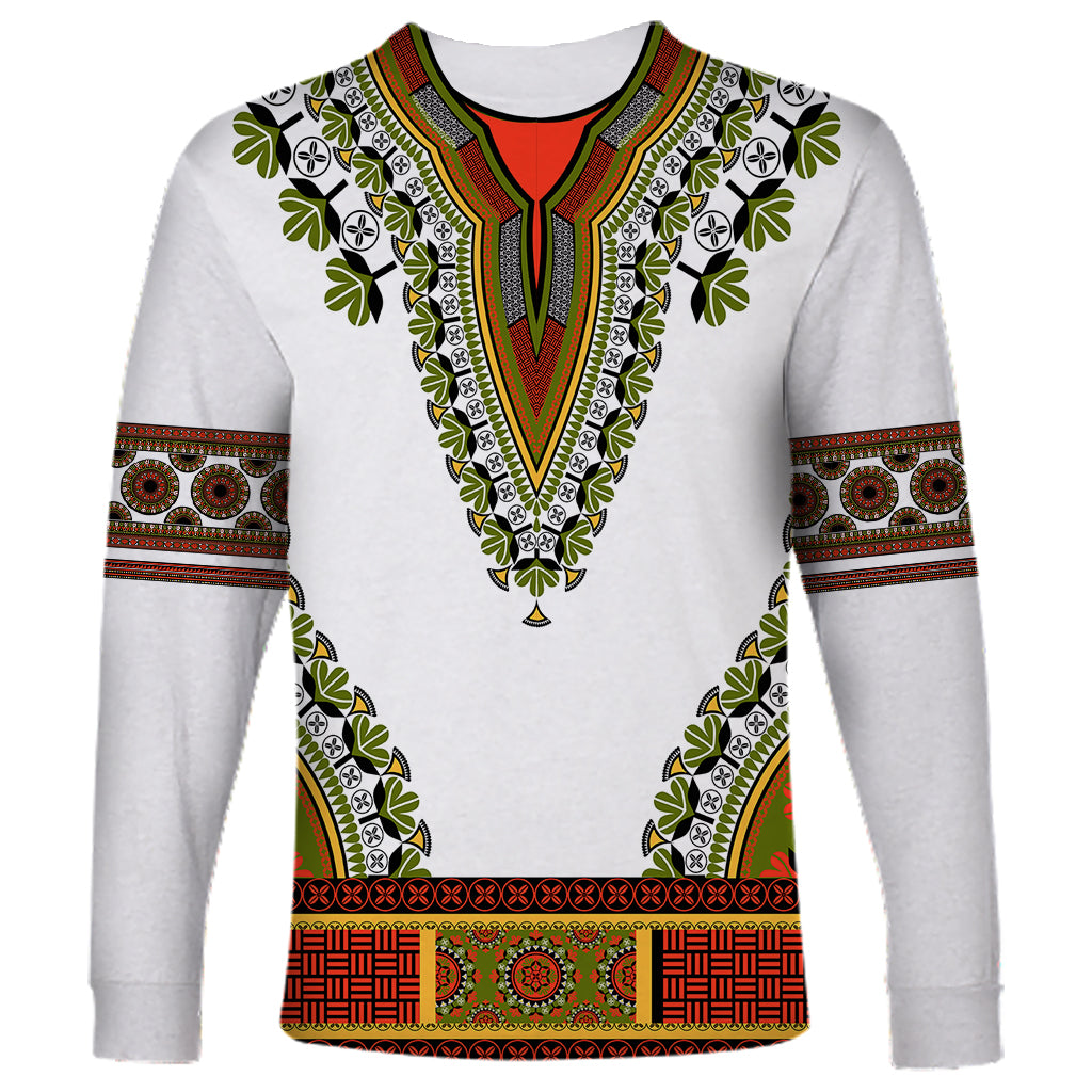 Africa Long Sleeve Shirt African Dashiki Royal Gold Version - Wonder Print Shop