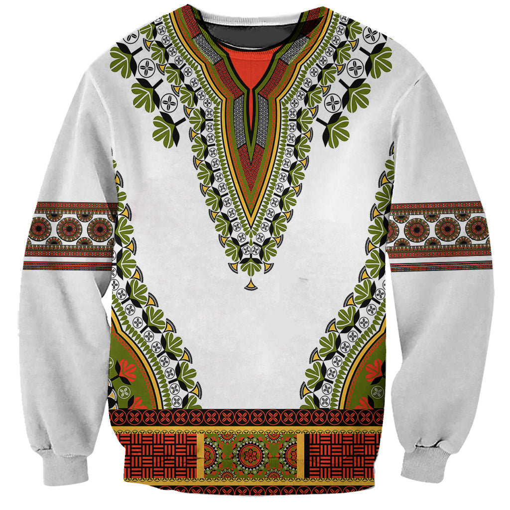 Africa Sweatshirt African Dashiki Royal Gold Version - Wonder Print Shop