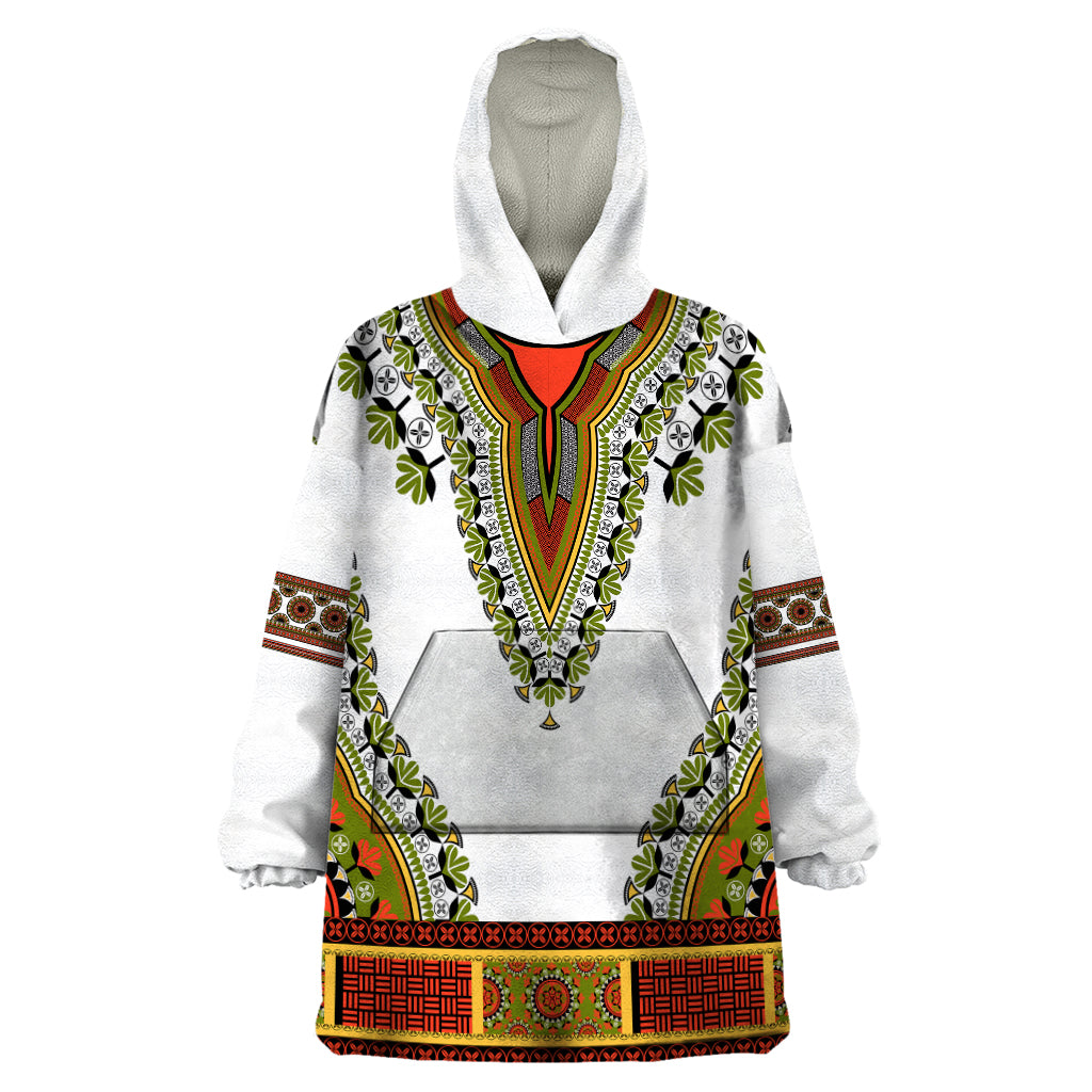 Africa Wearable Blanket Hoodie African Dashiki Royal Gold Version - Wonder Print Shop