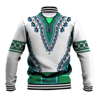 Africa Baseball Jacket African Dashiki Royal Turquoise Version - Wonder Print Shop