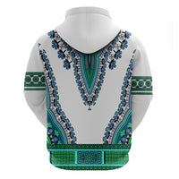 Africa Hoodie African Dashiki Royal Turquoise Version - Wonder Print Shop